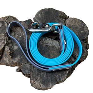 6.5' USA Made Biothane Deluxe Dog Leash - 5/8" width - waterproof, stink proof